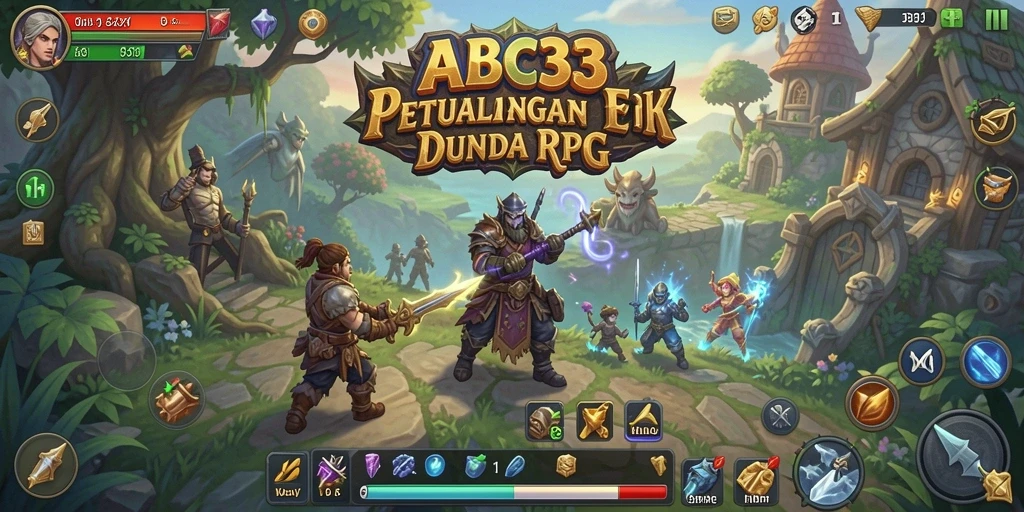 Gameplay RPG ABC33 penuh aksi dan petualangan.