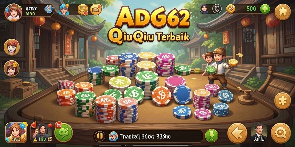 Tampilan gameplay seru dari ADG62 dalam permainan QiuQiu.