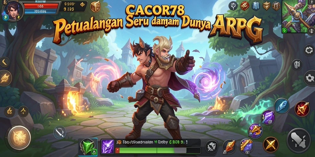 Tangkapan layar menampilkan aksi seru dalam gameplay ARPG CACOR78.