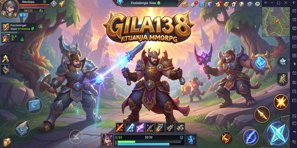 Tampilan menawan dari dunia petualangan MMORPG GILA138.