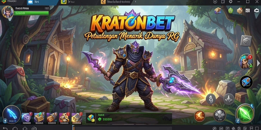 Tampilan gameplay menegangkan dalam KRATONBET dengan karakter unik.