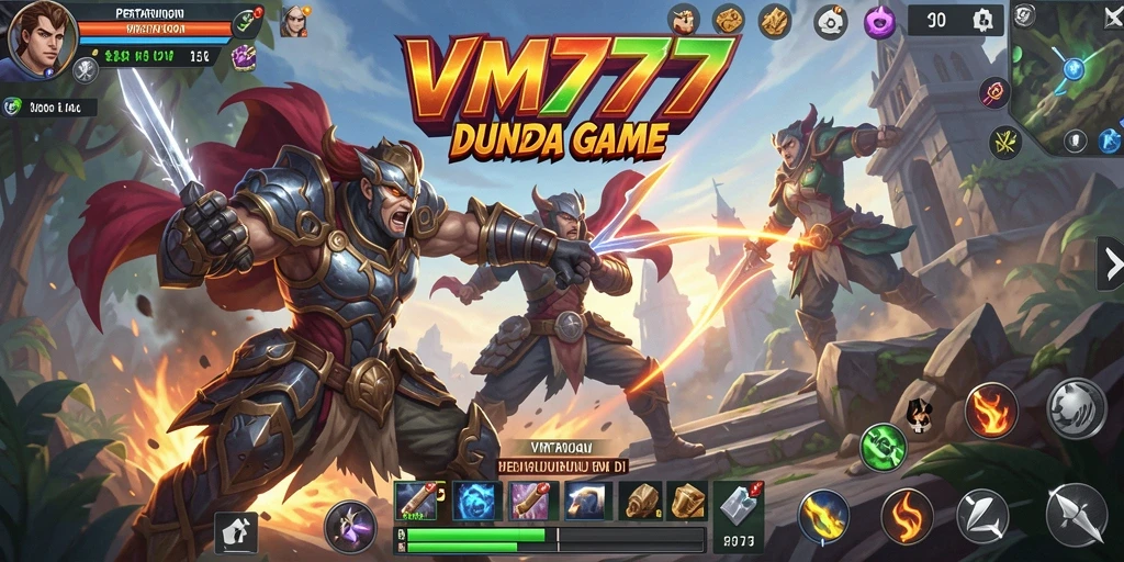 Tampilan gameplay VM777 yang mendebarkan dan penuh aksi.