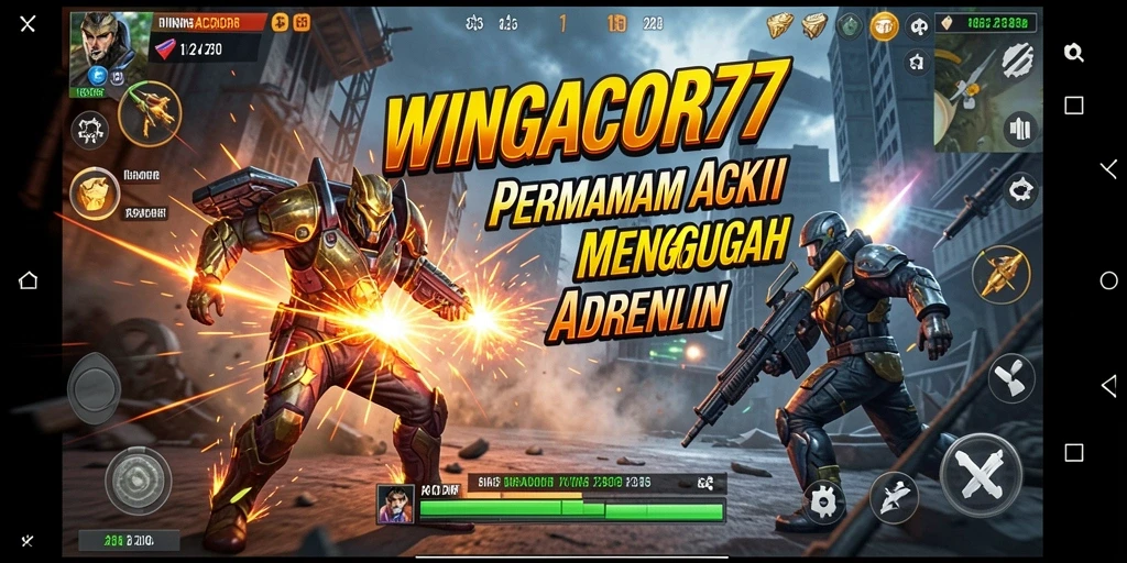Tampilan aksi seru dari gameplay WINGACOR77 yang mendebarkan.